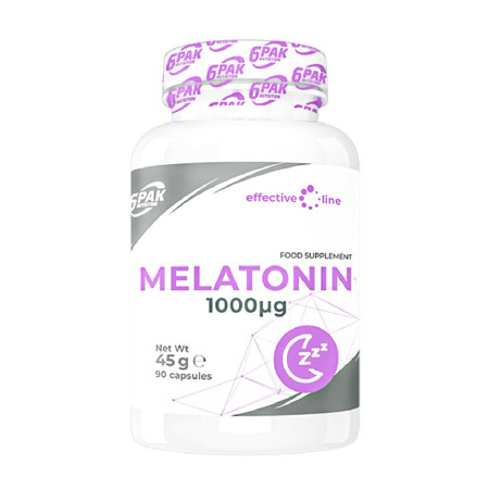 6PAK Effective Line Melatonin 1mg 90 tabl.