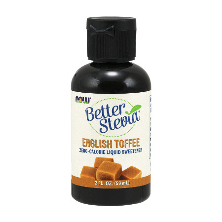 Now Better Stevia Liquid English Toffee 59ml