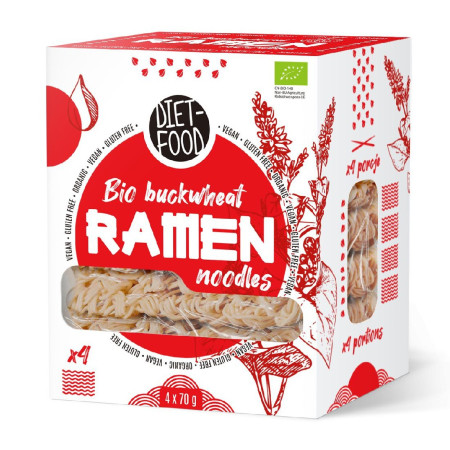 Diet Food Bio makaron gryczany soba 100% RAMEN 280g