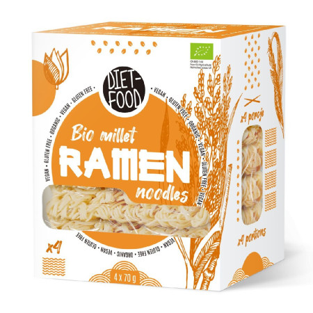 Diet Food Bio makaron jaglany 100% RAMEN 280g