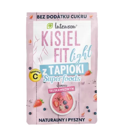 Intenson Kisiel fit z tapioki truskawkowy 30g