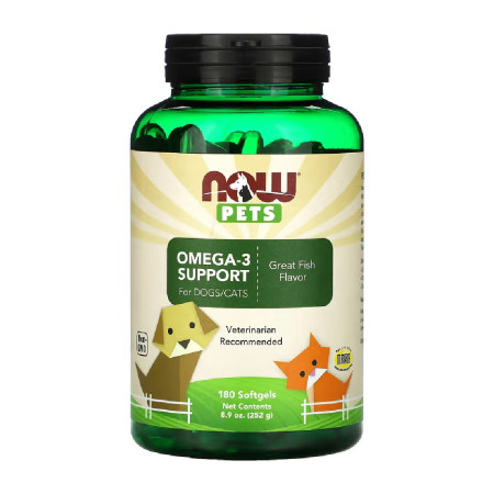 Now Pets Omega-3 Support 180 softgels