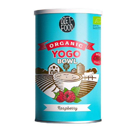 Diet Food Bio Yogo Bowl z Chią Malina Tuba Kraft 500g