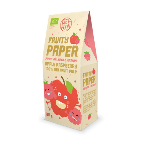 Diet Food Bio Papier Owocowy Jabłko Malina 25g