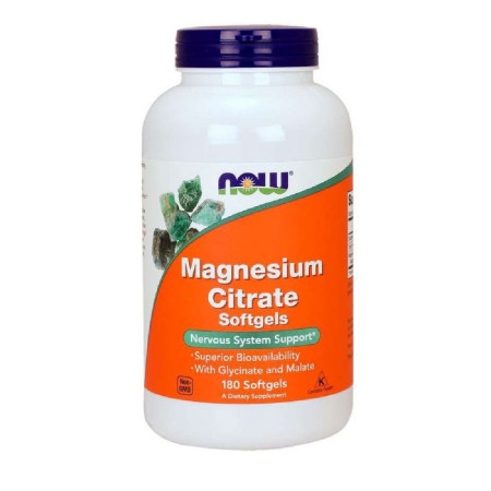 Now Magnesium Citrate 180 softgels.
