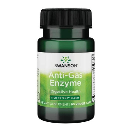 Swanson Anti-Gas Enzyme 123mg 90 vege kaps.