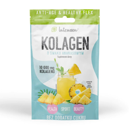 Intenson Kolagen + Kwas Hialuronowy + Witamina C 11,4g Ananas