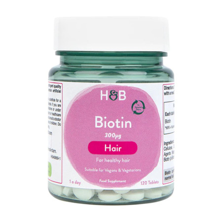 Holland & Barrett Biotin 300mcg 120 tabl.