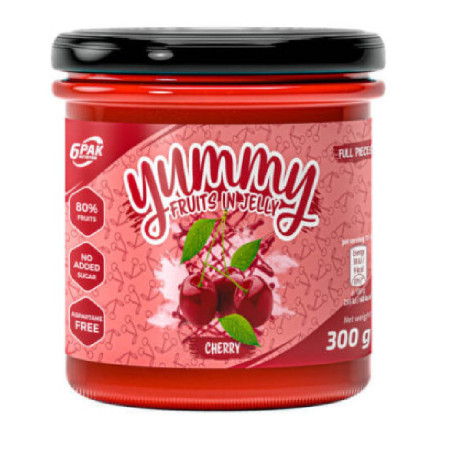 6PAK Yummy Fruits in Jelly Cherry 300g