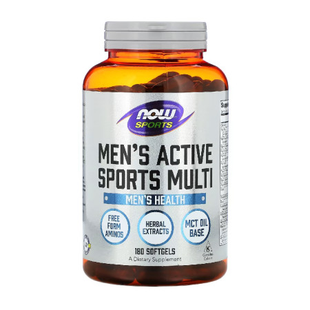 Now Sports Men's Active Sports Multi 180 softgels.