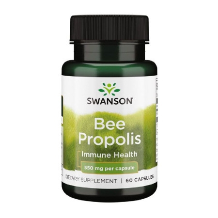 Swanson Bee Propolis 550mg 60 kaps.