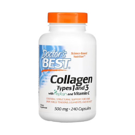 Doctor's Best Collagen Types 1 and 3 with Vitamin C 500mg 240