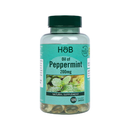 Holland & Barrett Oil of Peppermint 200mg 120 kaps.