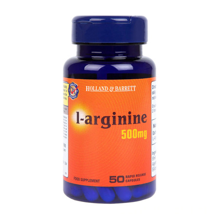 Holland & Barrett L-Arginine 500mg 50 kaps.