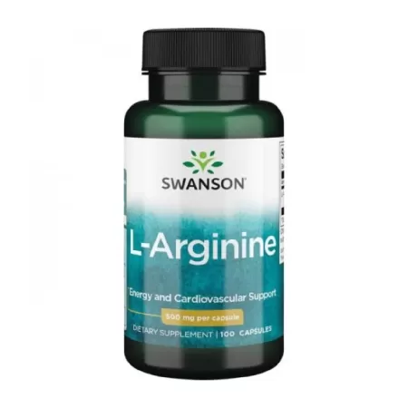 Swanson L-Arginine 500mg 100 kaps.