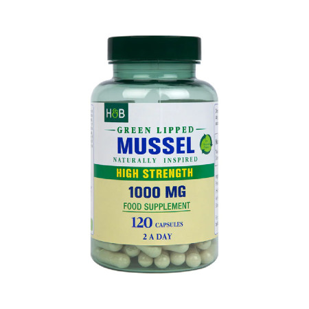 Holland & Barrett Green Lipped Mussel 1000mg 120 kaps.