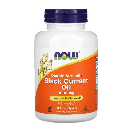 Now Black Currant Oil 1000mg 100 softgels.