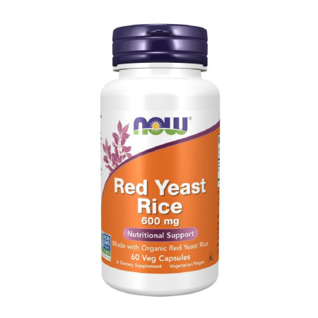 Now Red Yeast Rice 600mg 60 vege kaps.