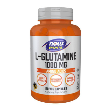 Now L-Glutamine 1000mg 120 vege kaps.