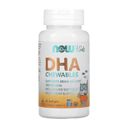 Now DHA Kid's Chewable 100mg 60 softgels.