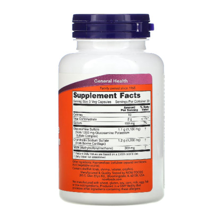 Now Glucosamine & Chondroitin with MSM 90 kaps.