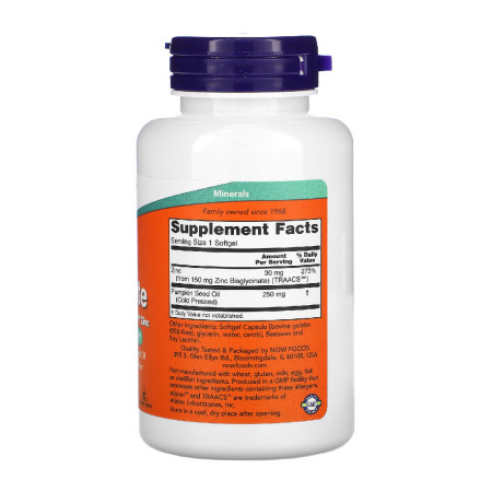 Now Zinc Glycinate 120 softgels.