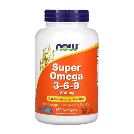 Now Super Omega 3-6-9 1200mg 180 softgels.