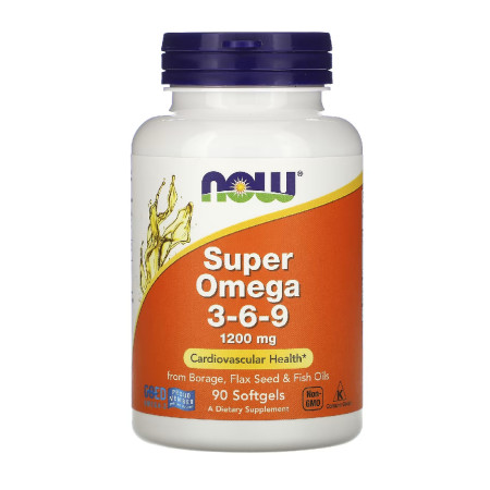 Now Super Omega 3-6-9 1200mg 90 softgels.