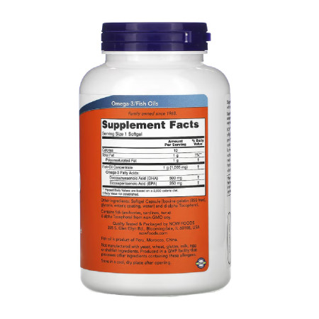 Now DHA-500 500 DHA / 250 EPA 180 softgels.