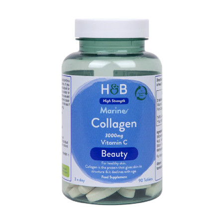 Holland & Barrett Marine Collagen with Vitamin C 90 tabl.