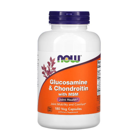 Now Glucosamine & Chondroitin with MSM 180 vege kaps.