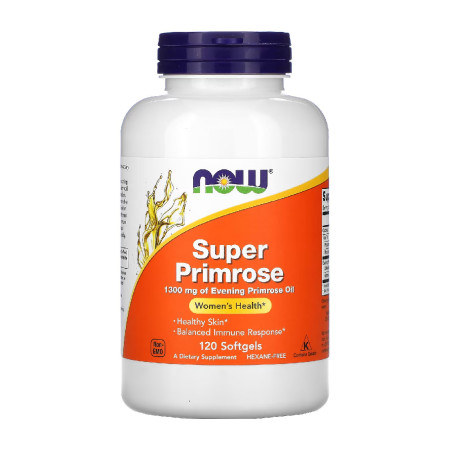 Now Super Primrose 1300mg 120 softgels.