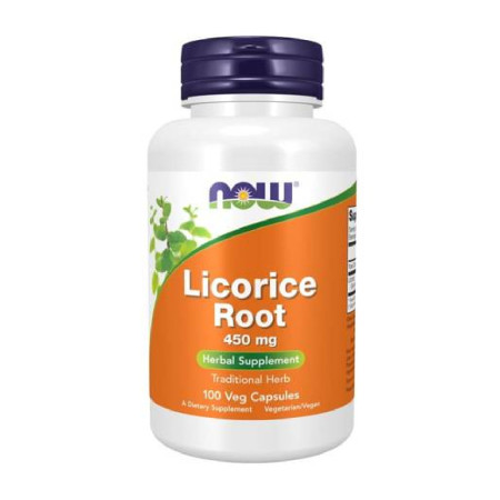 Now Licorice Root 450mg 100 vege kaps.