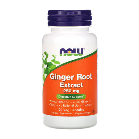 Now Ginger Root Extract 250mg 90 vege kaps.