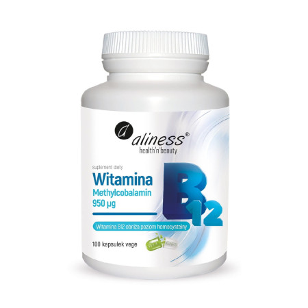 Aliness Witamina B12 Methylcobalamin 950µg VEGE 100 kaps.