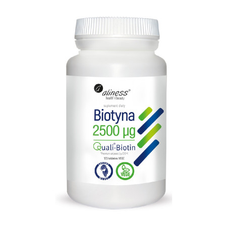 Aliness Biotyna QualiBiotin® 2500µg VEGE 120 tabl.