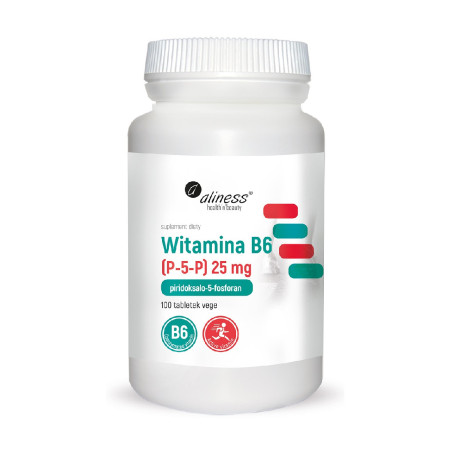 Aliness Witamina B6 (P-5-P) 25mg VEGE 100 tabl.