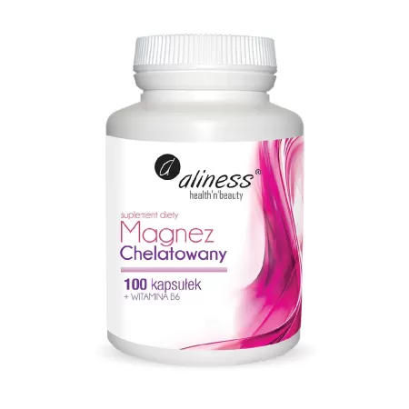 Aliness Magnez Chelatowany 560mg + Wit.B6 100 kaps.