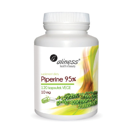 Aliness Piperine 95% 10mg VEGE 120 kaps.