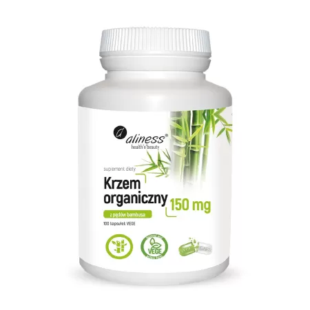 Aliness Krzem Organiczny z Pędów Bambusa 150mg VEGE 100 kaps.