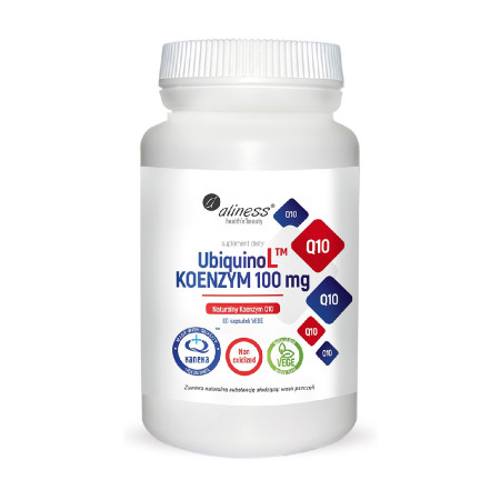 Aliness UbiquinoL™ KANEKA Naturalny KOENZYM Q10 100mg VEGE 60