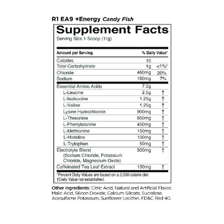 Rule 1 R1 Essential Amino 9 + Energy 330 - 345g