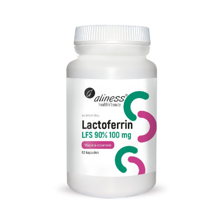 Aliness Lactoferrin LFS 90% 100mg 60 kaps.