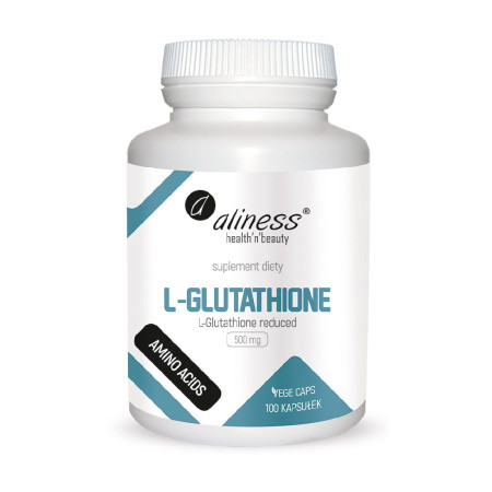 Aliness L-Glutathione Reduced 500mg VEGE 100 kaps.