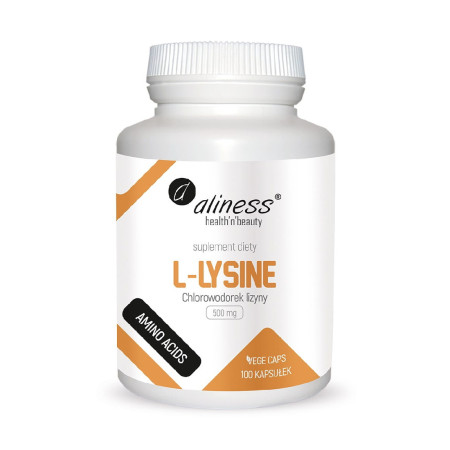 Aliness L-Lysine (Chlorowodorek) 500mg VEGE 100 kaps.