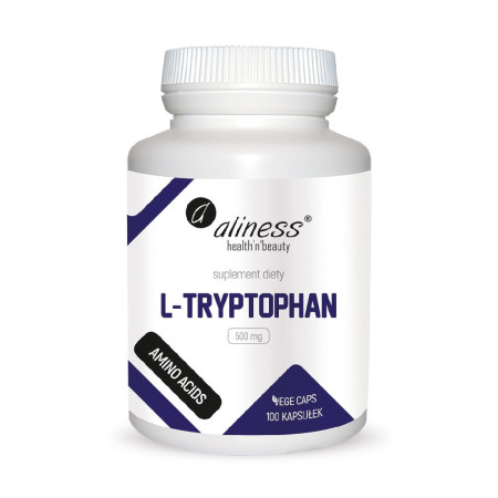 Aliness L-Tryptophan 500mg VEGE 100 kaps.