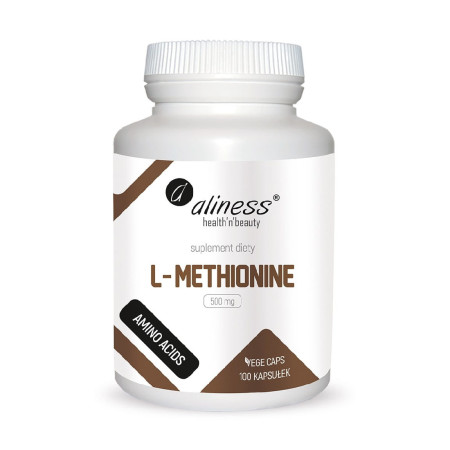 Aliness L-Methionine 500mg VEGE 100 kaps.