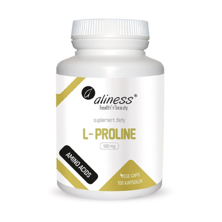 Aliness L-Proline 500mg VEGE 100 kaps.