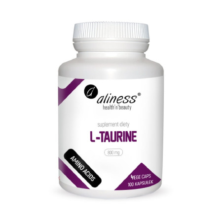 Aliness L-Taurine 800mg VEGE 100 kaps.