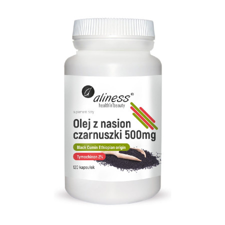 Aliness Olej z Nasion Czarnuszki 2% 500mg 120 kaps.